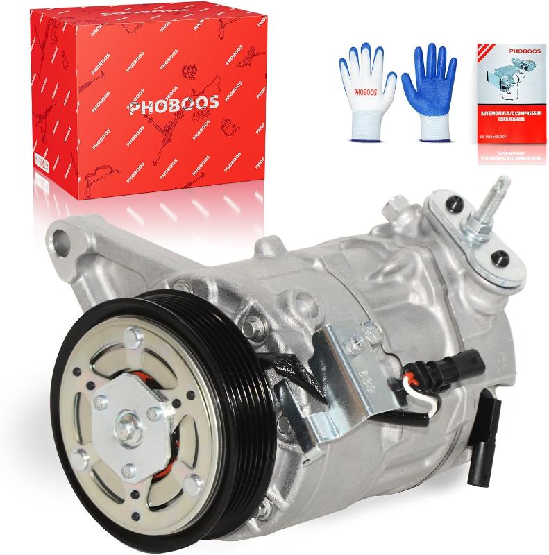Photo 1 of PHOBOOS A/C compressor with Clutch Compatible with Chevrolet & Buick & GMC