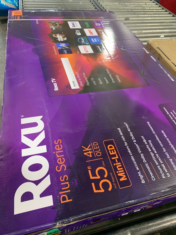 View 2 of Roku 55" Plus Series 4K QLED Mini-LED Smart TV