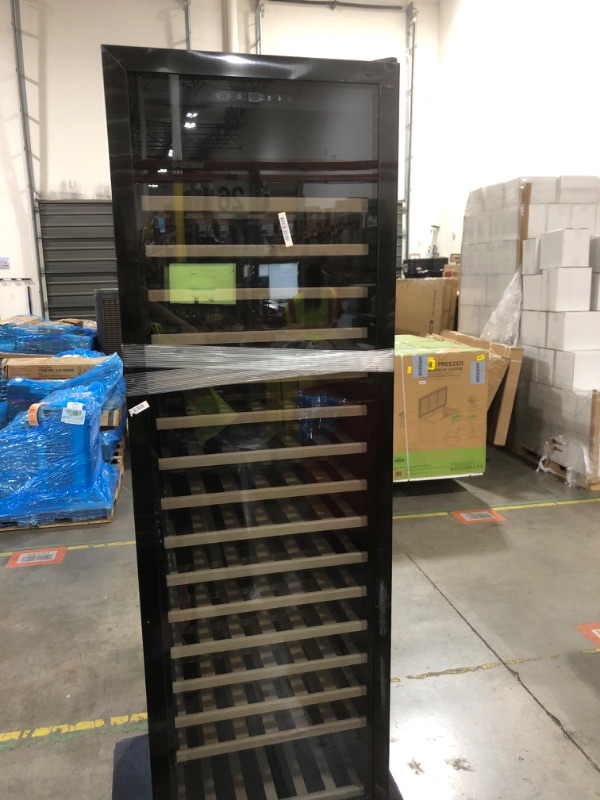 View 4 of Velieta 190-Bottle Wine Cooler Refrigerator - 24" Black