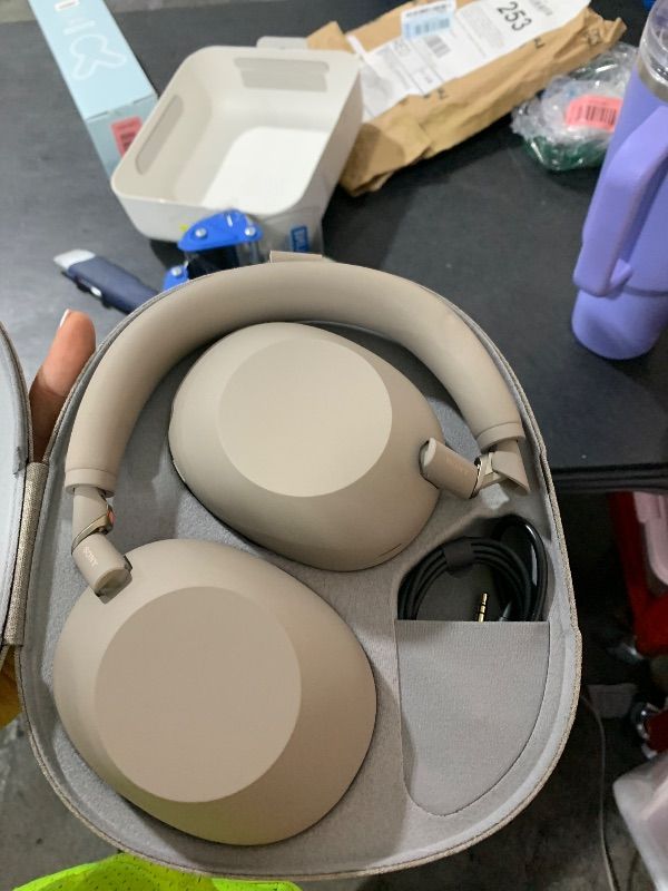 Photo 1 of Sony WH-1000XM6 Over-Ear Wireless Headphones, Sandstone