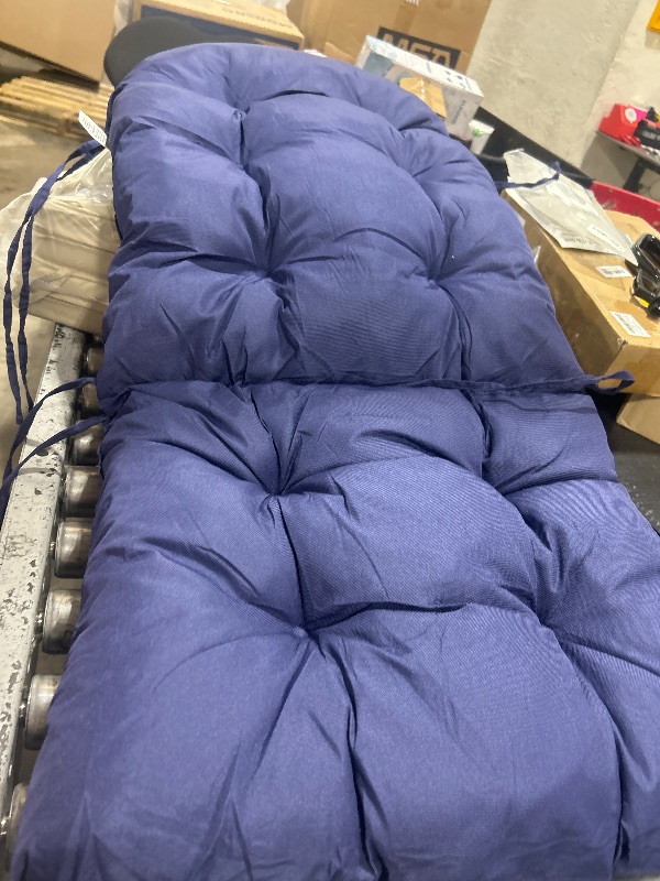 Photo 1 of LARGE BLUE CHAIR CUSHION