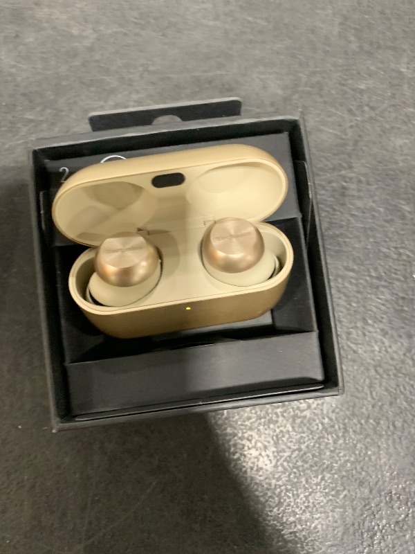 Photo 1 of Technics Reference Class Hi-Fi Wireless Ear Buds, Dolby Atmos with Head Tracking, Adaptive Noise Cancelling, 3 Device Multipoint, 10-Hr Battery, Wireless Charging, Improved Fit, EAH-AZ100-N(Champagne)