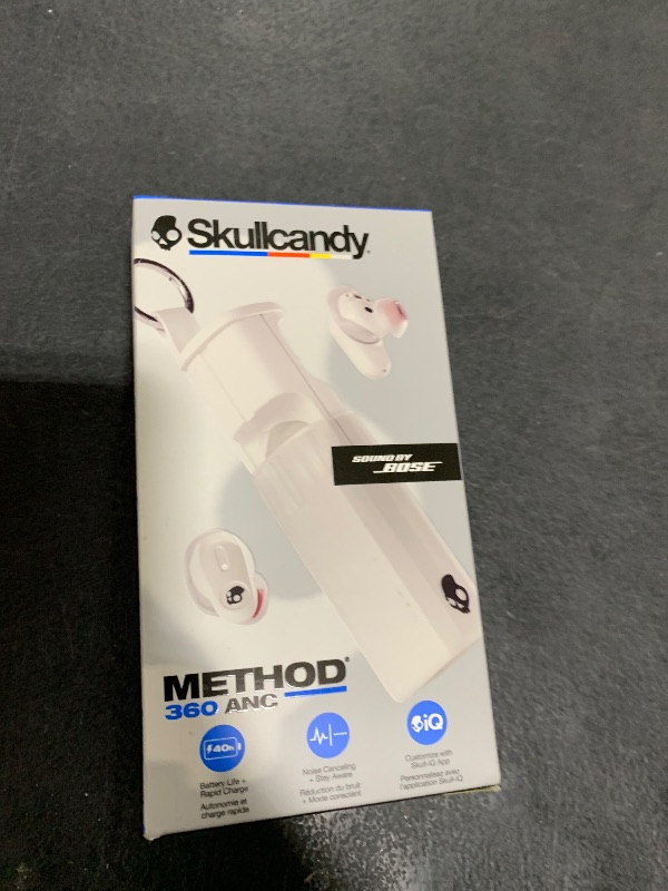 Photo 1 of Left earbud no sound----------------------------Skullcandy Method 360 ANC Wireless Earbuds - Bone