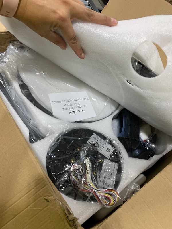 Photo 1 of Kviflon 52 Inch RGB Fandelier Crystal Ceiling Fan