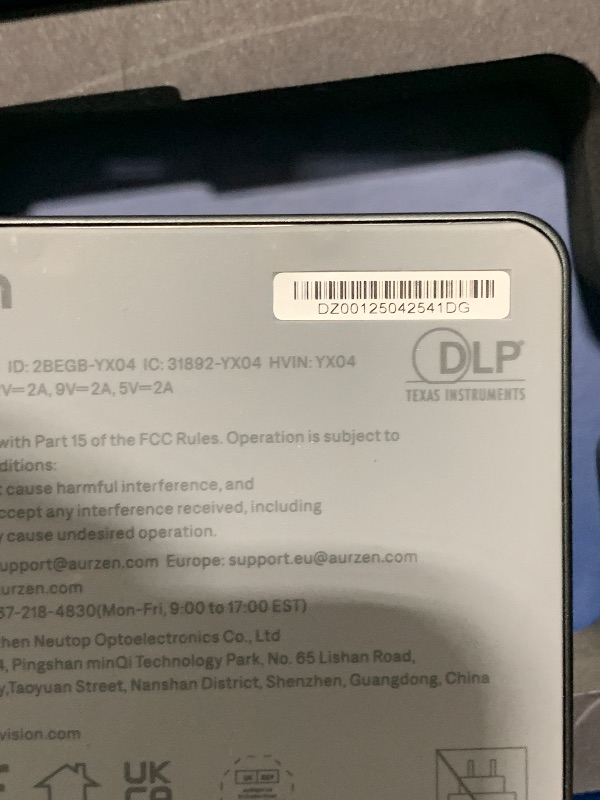 Photo 1 of Aurzen ZIP Tri-Fold DLP Pocket Mini Projector