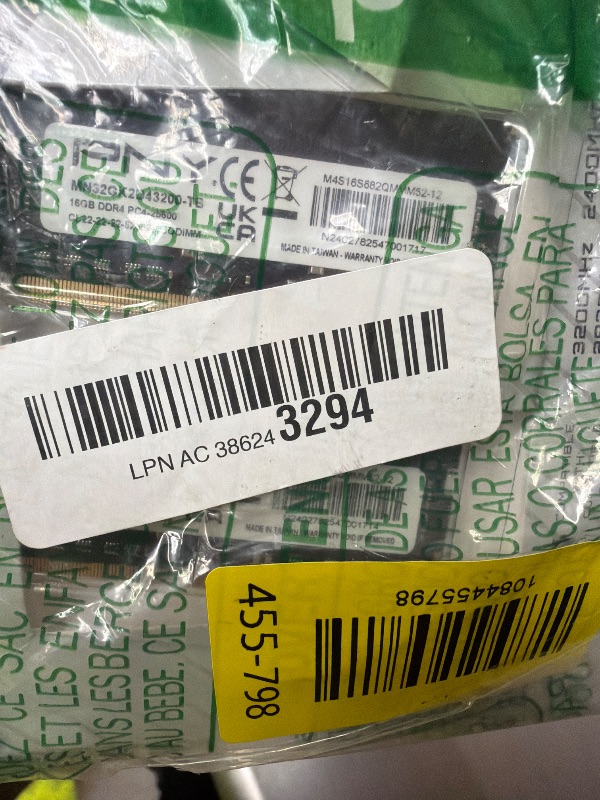 Photo 1 of Laptop PNY DDR4 32GB (2x16GB) 3200MHz Memory Kit