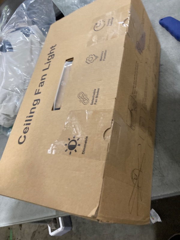 Photo 1 of SHUNLEE 31.5" Rechargeable Ceiling Fan Light