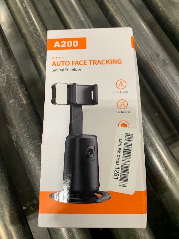Photo 1 of Auto Face Tracking Tripod 360° Rotating Cell Phone Photo and Video Kits Stand, No App, Camera Stand with Remote and Gesture Control, Rechargeable Smart Shooting Stand for Live Recording Tiktok?Black?