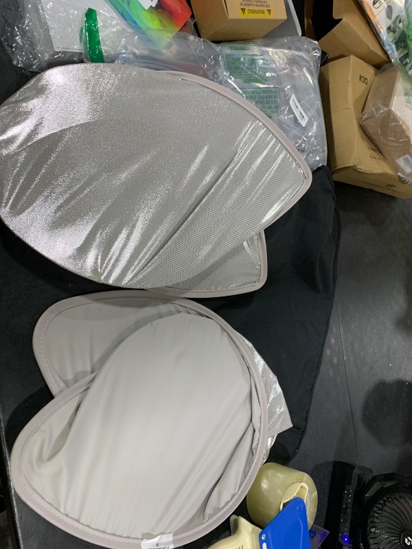 Photo 1 of  Glass Roof Sunshade Split Type for Car Skylight, Reflecting Ice Crystal Gauze with High Manganese Steel Alloy Frame and Cooling Heat In