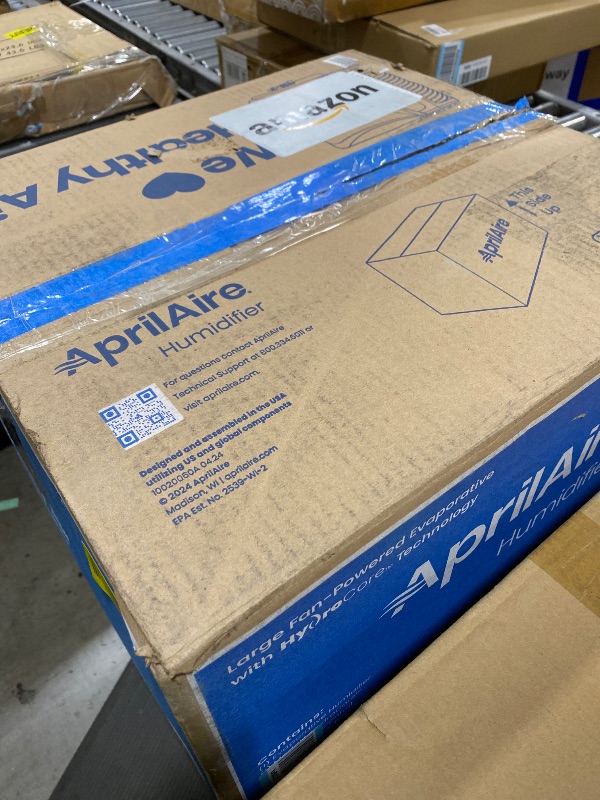 Photo 1 of AprilAire 720AKZ Whole-House Fan-Powered Evaporative Humidifier – 21 GPD, Water Saving, Automatic Digital Control, Installation Kit, for up to 6,250 Sq. Ft., Part of the AprilAire Healthy Air System