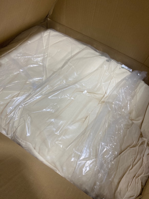 Photo 1 of Purevana 100% Merino Wool Mattress Topper 1500GSM for Back Pain Relief Natural Handmade Merino Wool Pad 2 Inches Thick Cooling Breathable with 2 Elastic Straps, Ivory King 78x80 Inches