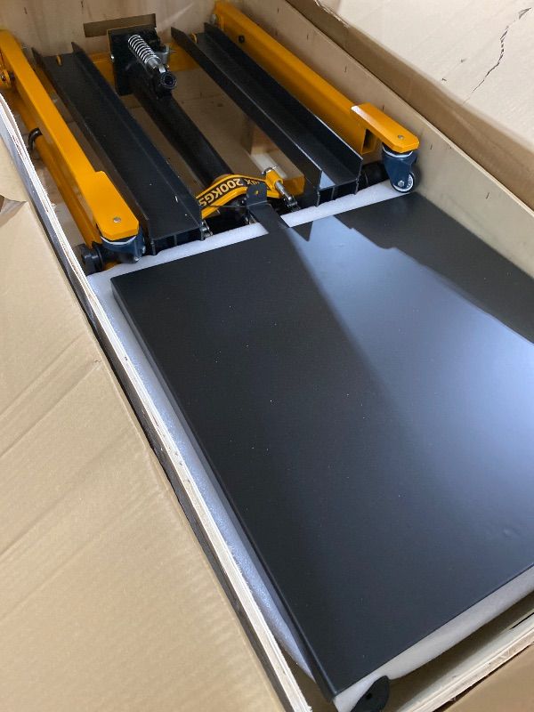 Photo 1 of FORGLO Hydraulic Material Lift Stacker, 450 lbs Capacity, 35.8" Max Lift