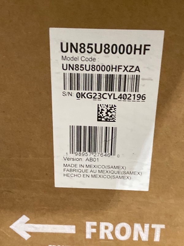 Photo 1 of Samsung 85-Inch Class U8000H Series Crystal UHD, 4K, Smart TV, 2026 Model