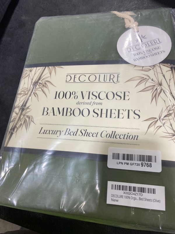 Photo 1 of DECOLURE 100% Viscose Bamboo Sheet Set King
