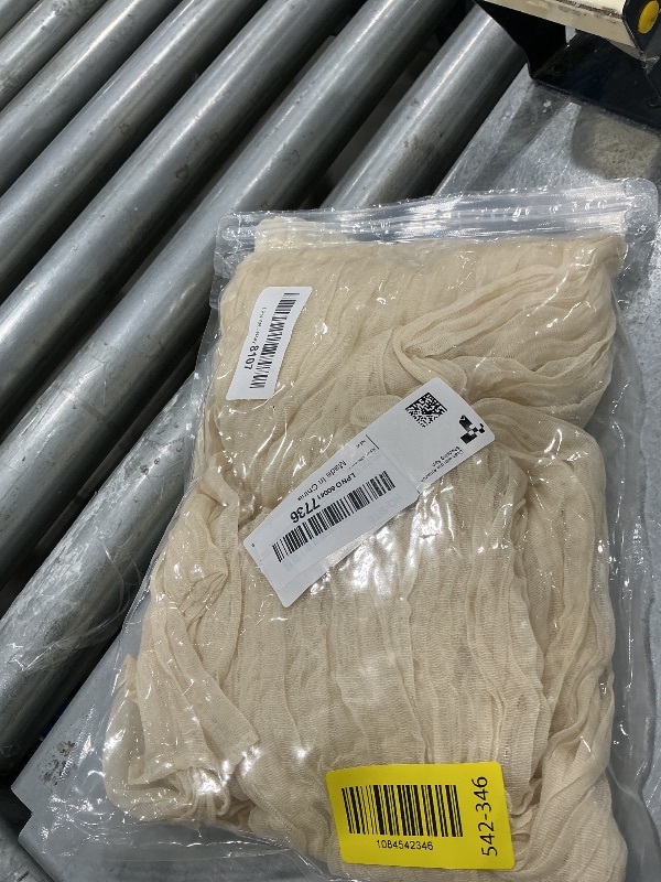 Photo 1 of 10FT Beige Cheesecloth Table Runner 120 Inch Rustic Boho Gauze Cheese Cloth Table Runner for Wedding Baby Shower Bridal Shower Birthday Party Home Decorations