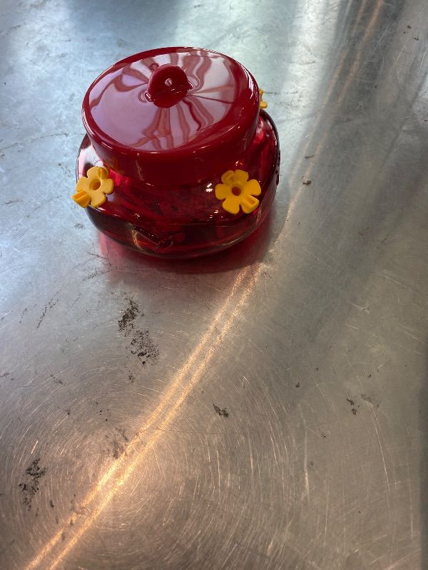 Photo 1 of **View Clerk Notes**Tegarbed Glass Hummingbird Feeders - 1 Pack, Red