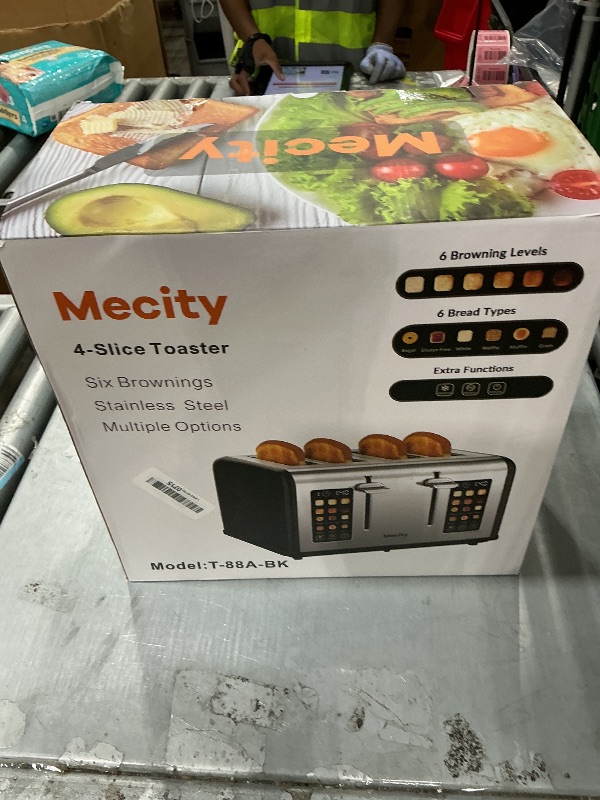 View 2 of [Used] Mecity 4 Slice Toaster with Touch Screen