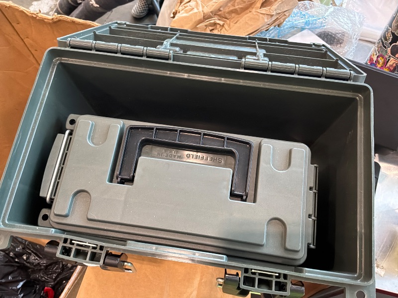 View 4 of [Lid Cracked] Sheffield  Storage Box, Green