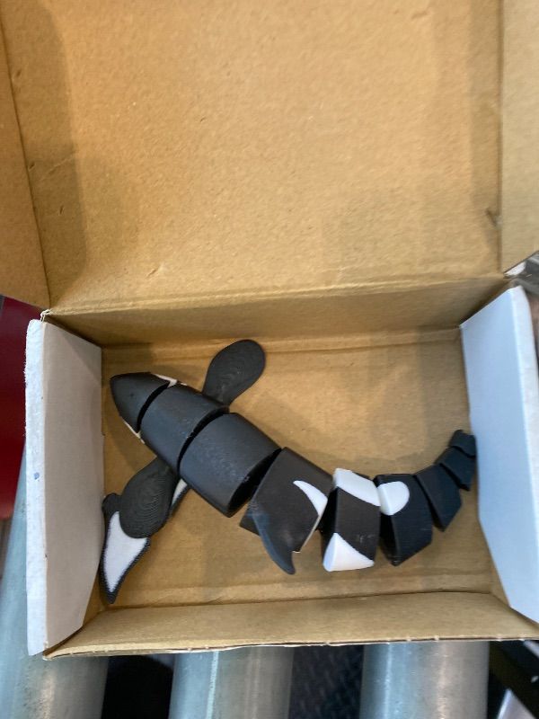 View 3 of [Tail Broke off] Generic Flexible Orca Whale Toy
