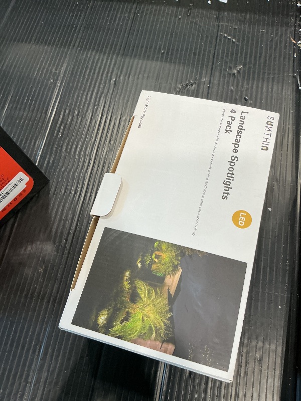 View 2 of [DAMAGED] SUNTHIN 4 Pack Outdoor Landscape Lighting with Transformer, LED Spot Lights