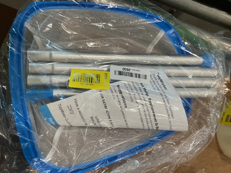 View 2 of [DAMAGED] TidyMister Pool Skimmer Net with 4ft Pole