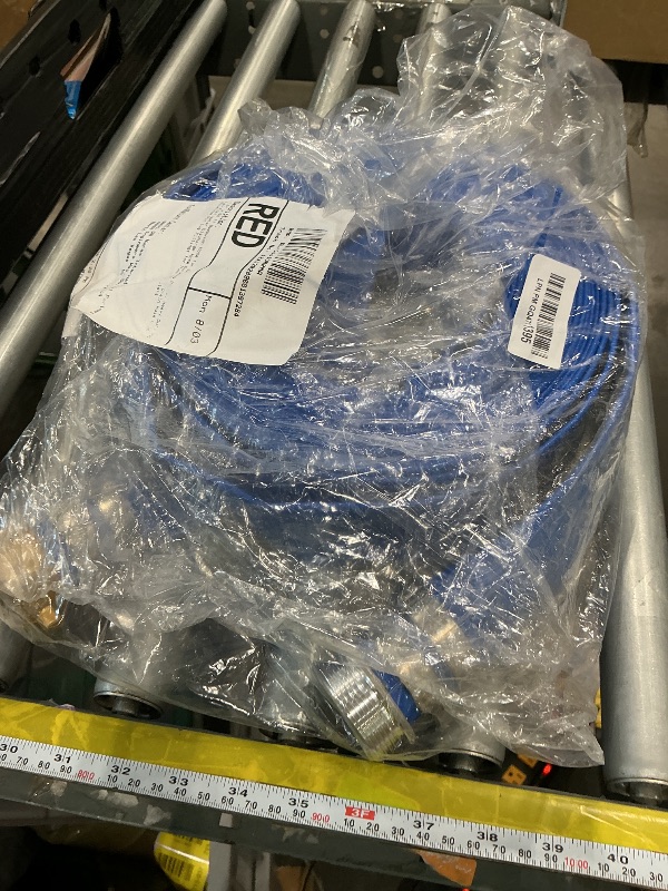 View 2 of 1.5" x 50 ft Backwash Hose for Swimming Pools, Heavy Duty PVC Lay Flat Water Discharge Hose,Durable Pool Drain Hose with Aluminum Pin Lug Fittings for Pump And Filters