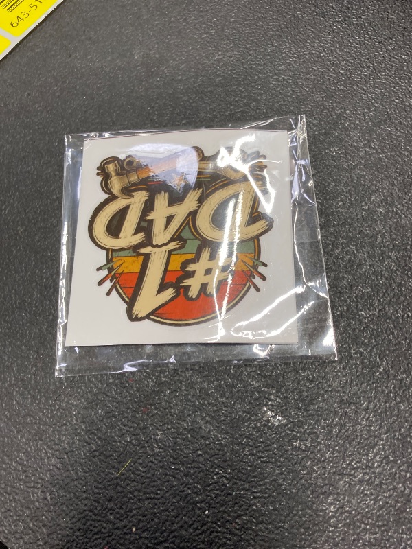 Photo 1 of (3 Pcs) #1 Dad Sticker 3 Inch