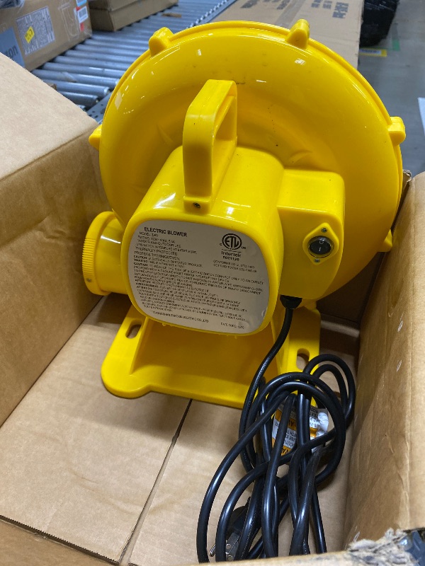 Photo 1 of *Minor scratches* Electric Blower for Bounce House, Yellow