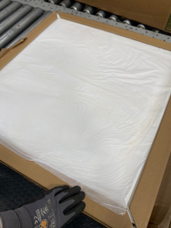 Photo 1 of *Box damaged* Fasarxiu 24"x24" White Drop Ceiling Tiles Waterproof High-Grade PVC Ceiling Tiles 2x2 Fire-Rated - Easy Drop-in Installation - Case of 12 (48 sq. ft.)