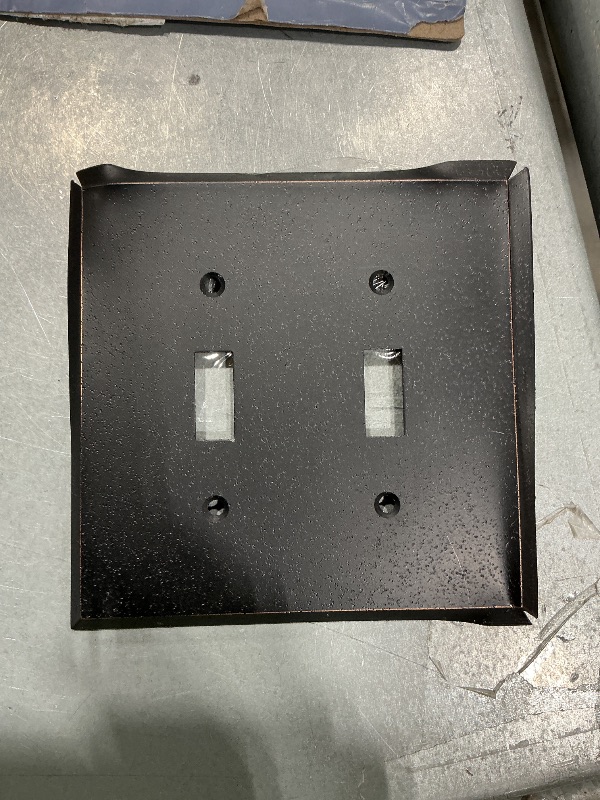 View 2 of [DAMAGED] Amerelle Manhattan Double Toggle Wall Plate