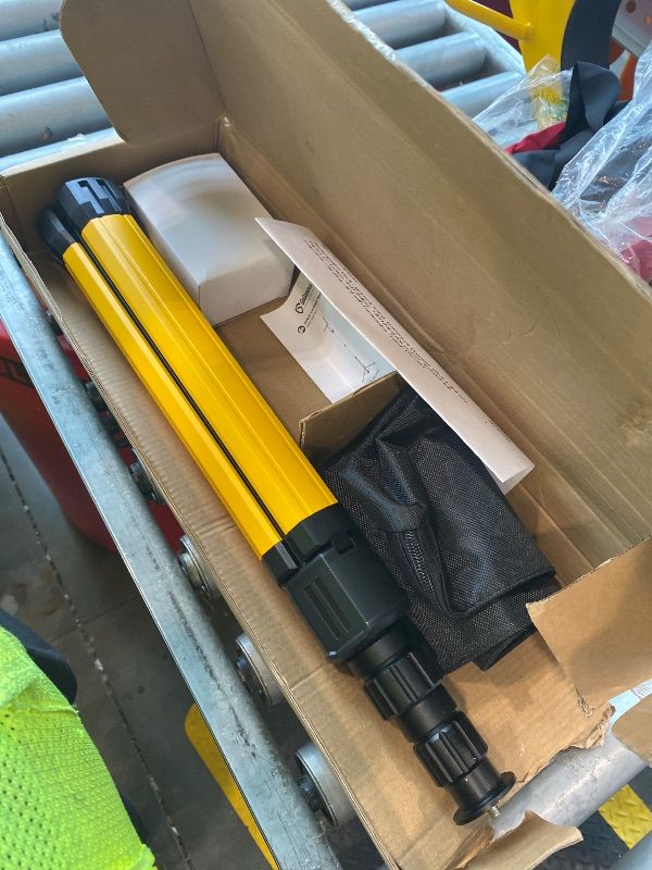 View 3 of [MISSING PARTS] Rechargeable Work Light with Stand, GoGonova Cordless Work Light with Triple LED Lamps, 8AH Battery, 700/1200/2200 Lumen, 4000/6500K Dimmable Camping Light with Detachable Tripod?Yellow?