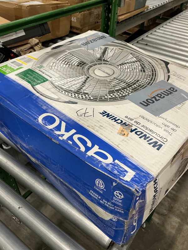 View 2 of *** motor doesn’t turn on *** Lasko Wind Machine Air Circulator Fan, 20", Gray