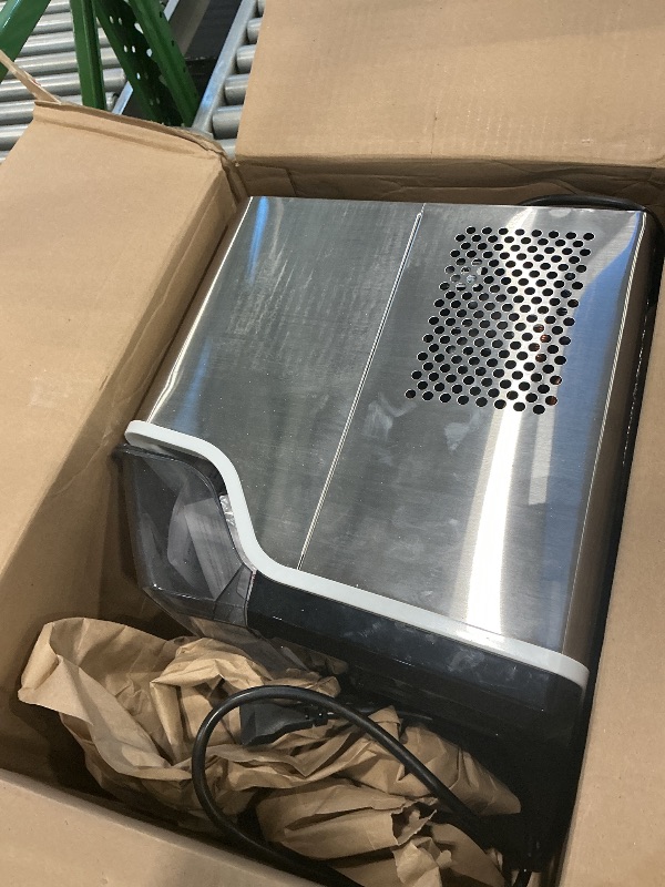 View 3 of [dented] ecozy Portable Ice Cube Maker Countertop, 45 Lbs/Day, Self-Cleaning