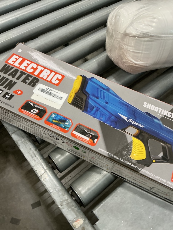 View 2 of **View Clerk Notes**Electric Water Gun for Kids & Adults, Automatic Water Reload,LED Light Shooting Over 250 Blasts Water Blaster Squirt Guns Up to 32 FT Long Range, Summer Outdoor Beach Party Toys (Black)