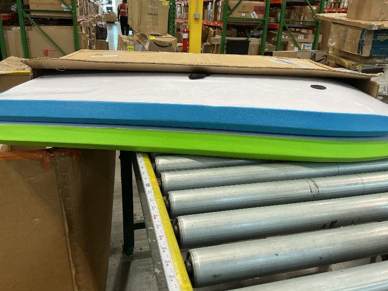 View 3 of [DAMAGED] MiniInflat 2 Pack Bodyboard for Beach Lightweight Surfboards with EPS Core Pool Skim Boards with Rope Surfing Body Board for Adults Surfing Beach Lake Pool Water Parks(41 Inch,Blue and Green)