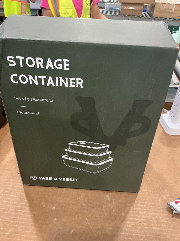 View 2 of [DAMAGED] Vase and Vessel Glass Storage Containers, Set of 3