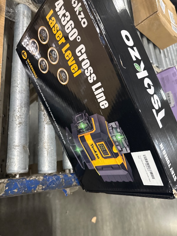Photo 1 of ***BROKEN, SOLD FOR PARTS*** 16 Lines Laser Level with Tripod - Green Cross Line Laser, 4x360° Self Leveling Laser Level, 4D Self Leveling Tool for DIY Picture Hanging, Home Renovation, Indoor Project, 2 Batteries Included