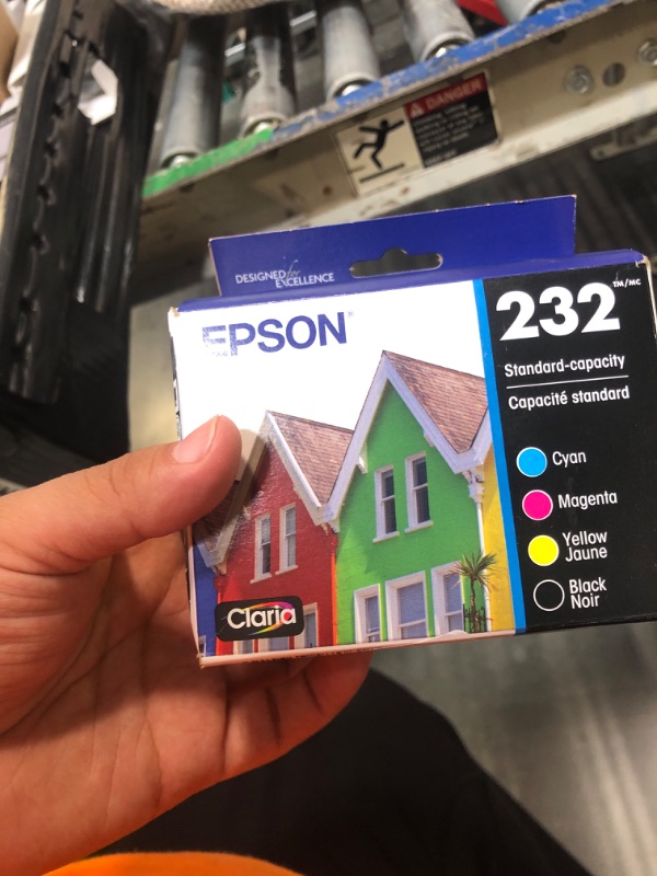 Photo 1 of !!FACTORY SEALED!!EPSON 232 Claria Ink Standard Capacity Black & Color Cartridge Combo Pack (T232120-BCS) Works with WorkForce WF-2930 ,2950 and Expression XP-4200, 4205