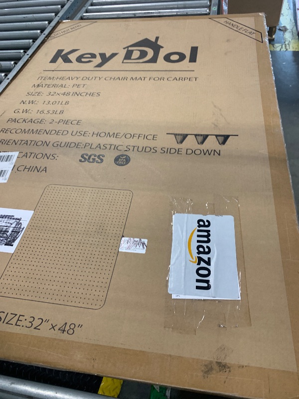 Photo 1 of ?Shipped Flat?2 Packs 32" x 48"Heavy Duty Clear Office Chair Mat for Thick Carpet,Durable Plastic Under-Desk Carpet Protector,Chair Mat for Rolling Desk Chairs for Home and Office Workspace Protection
