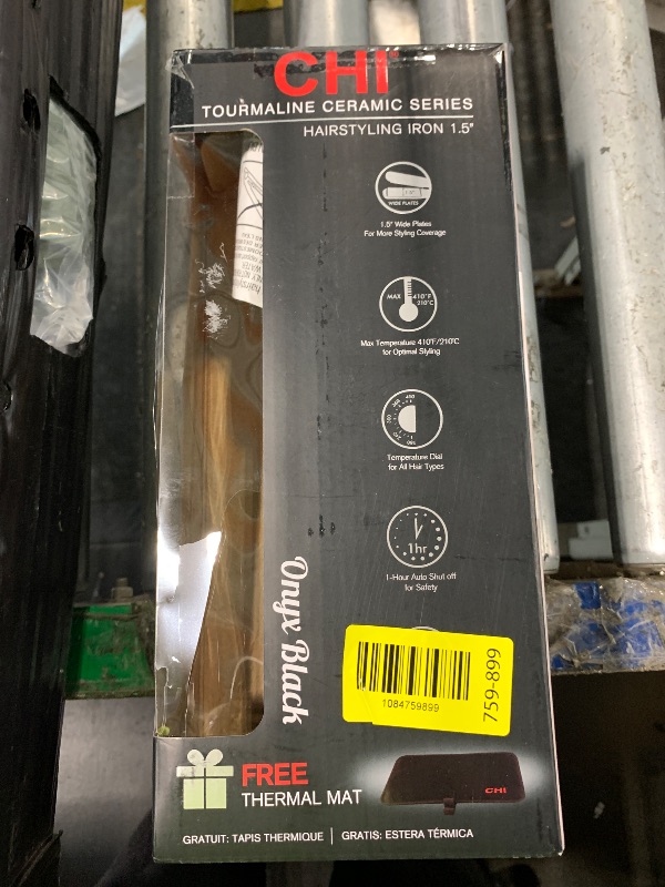 Photo 1 of ** NOT FUNCTIONAL*****07/24 SOLD FOR PARTS // FINAL SALE *** CHI Classic Tourmaline Ceramic 1.5? Hairstyling Iron, Wide Plate Hair Straightener & Curling Tool for Smooth, Shiny, Frizz?Free Hair, Adjustable Temperature, For All Hair Types, Professional Hai