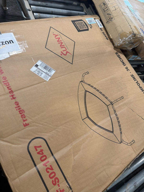 Photo 1 of 08/07***RIPPED SOLD FOR PARTS ONLY /// FINAL SALE *** Sunny Health & Fitness Springless Mini Fitness Trampoline – Premium Adjustable Bungee-Style Indoor/Outdoor Exercise Rebounder for Quieter and Safer Workouts (36”) - SF-S021047