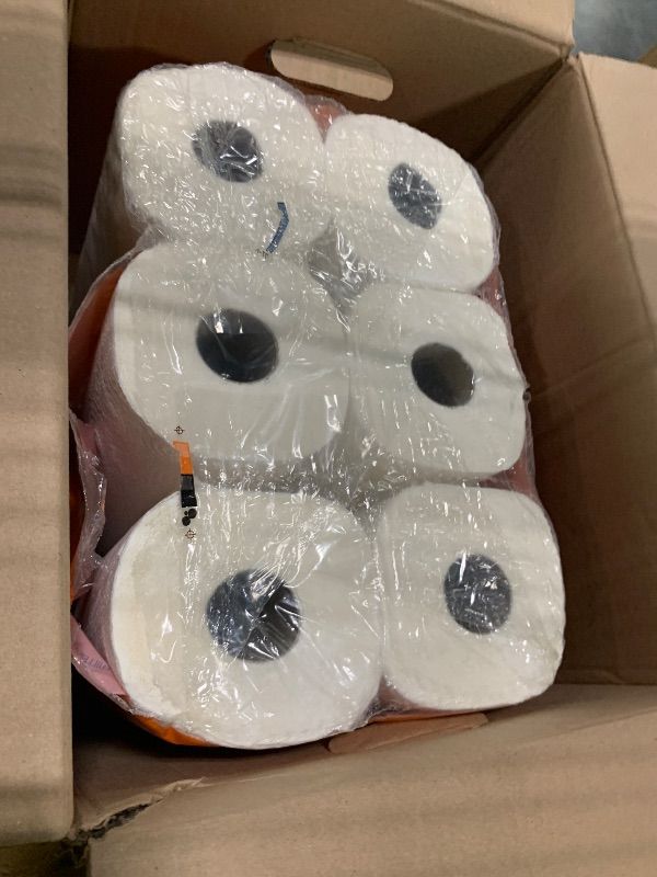 Photo 1 of ** ONLY 6 ROLLS **Amazon Basics 2-Ply Flex-Sheets Paper Towels, 12 Basics Rolls = 40 Regular Rolls, Everyday Value with 150 Sheets per Roll, Packaging May Vary