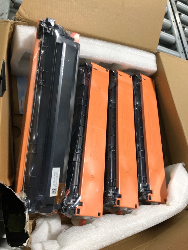 Photo 1 of ****FACTORY SEALED****
218A Toner Cartridges 4 Pack (with Chip) Compatible Replacement for HP 218A 218X for Color LaserJet Pro 3201dw MFP 3301fdw 3301cdw 3301sdw Printer Ink W2180A W2180X High Yield (BCMY, 4-Pack)