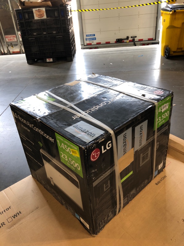 Photo 1 of ***FACTORY SEALED***
LG 23,500 BTU Dual Inverter Smart Window Air Conditioner, 230V, Air Conditioner Cools Rooms up to 1,440 Sq. Ft., Ultra Quiet Operation, with LG ThinQ, Amazon Alexa & Hey Google, White