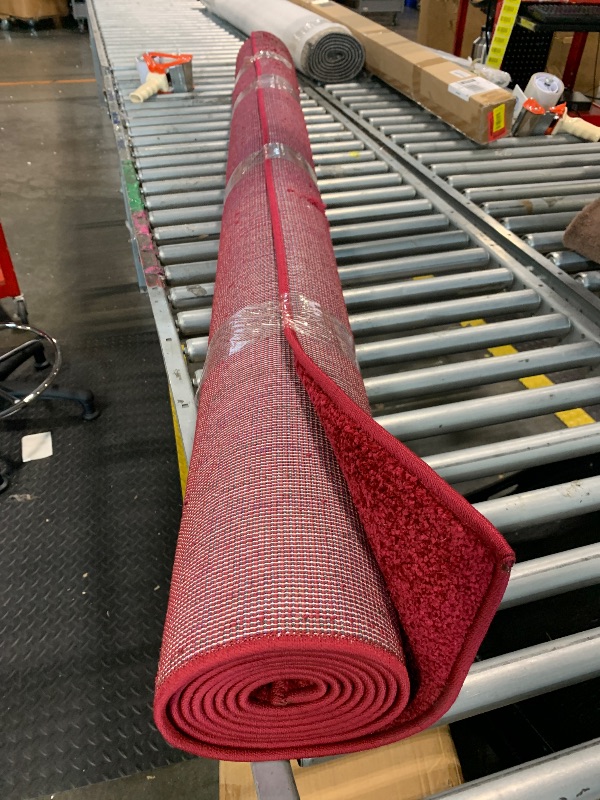 Photo 1 of ***STOCK PHOTO IS A SIMILAR ITEM WITHOUT BLACK DETAILS*** Unique Loom Tekke Collection Area Rug - Sheibani (5' 3" x 8' Rectangle, Red/ Black)