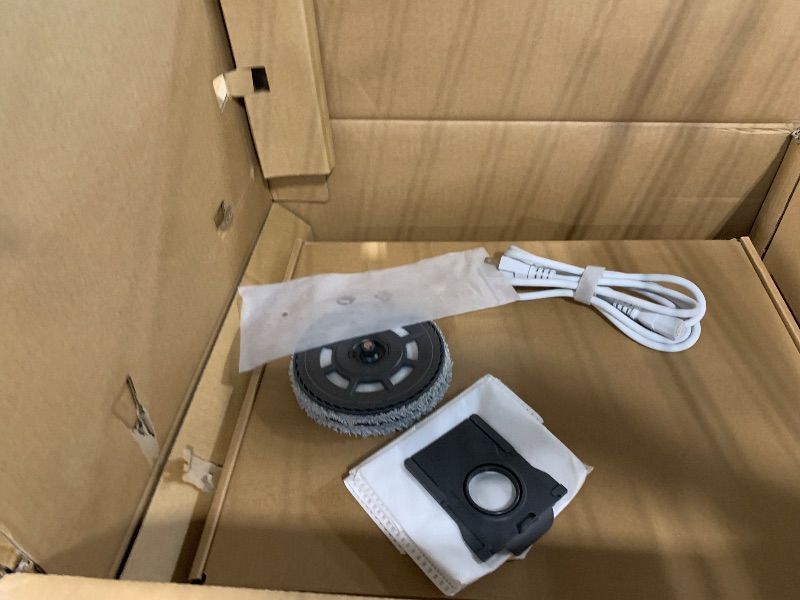 Photo 1 of ***BROKEN, SOLD FOR PARTS*** MOVA V50 Ultra Complete Robot Vacuum and Mop, 24,000Pa Suction, Zero Tangling Duobrush, 2.28in Obstacle Overcoming, FlexiRise Navigation, 176°F Hot Water Mop Self-Cleaning & Fast Hot Air Drying, White