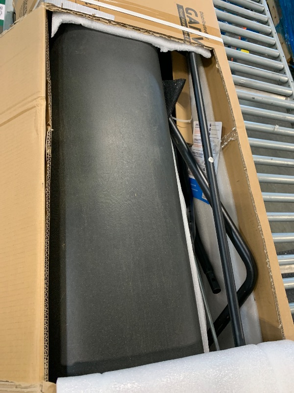 View 3 of ***FINAL SALE NO RETURN***FOR PARTS *** Garvee 48" Lawn Sweeper Tow Behind, Large Leaf Collector with 25 Cu.ft Capacity Hopper Bag, Leaf & Grass Catcher with Adjustable Brush Height & Dump for Yard, Farm, Garden
wheel damaged