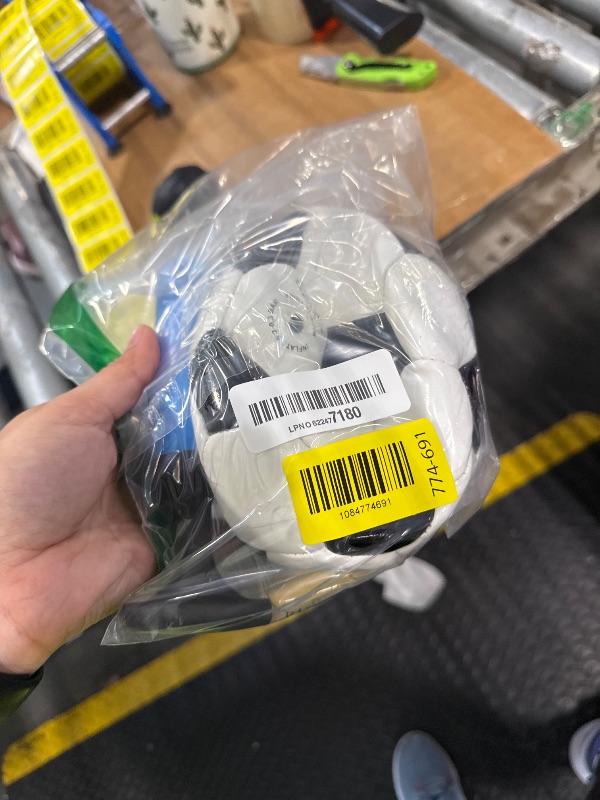 View 2 of [DOESN'T HOLD AIR] SPDTECH Mini Size 2 Soccer Ball Classic White Black