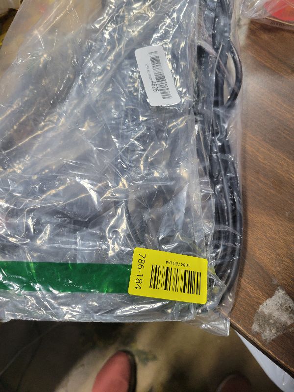 Photo 1 of 3 Prong AC Power Cord 10ft Long Standard | 125V-250V | for Computer, Monitor, TV, Printer, Power Supply PSU Electric Cable Replacement Power Cord