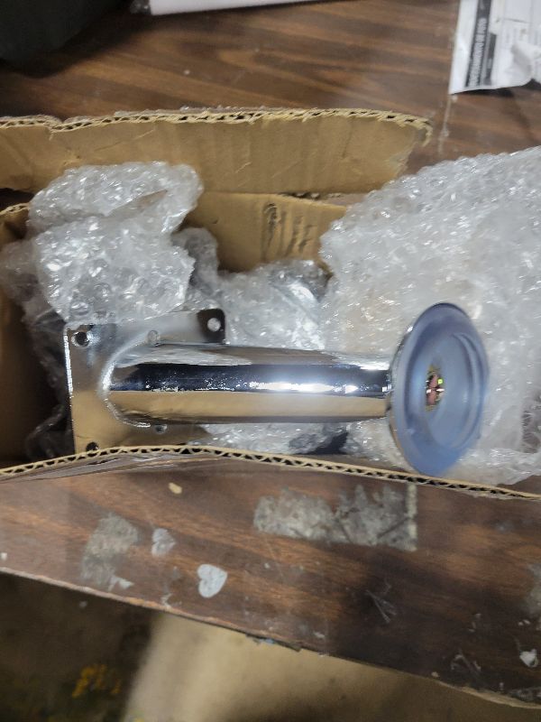 Photo 1 of 5" Slanted Metal Chrome Furniture Leg (Set of 4)